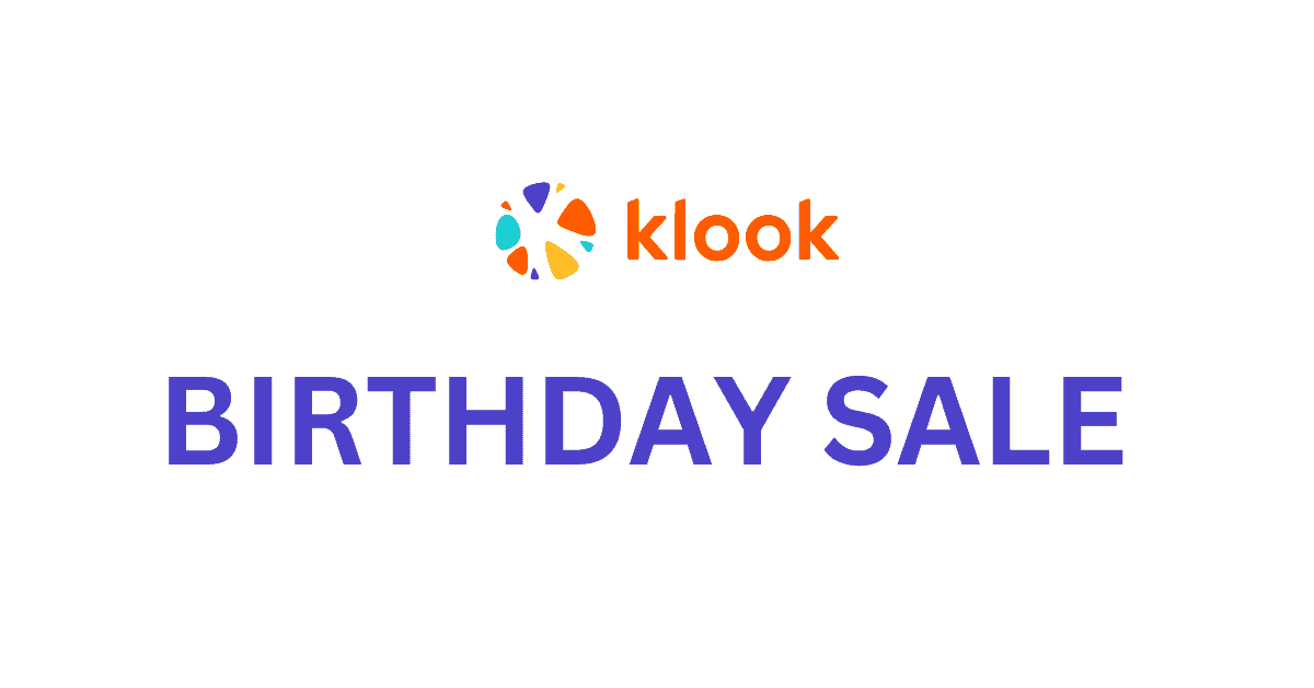 Klook Travel Birthday Sale Promotions