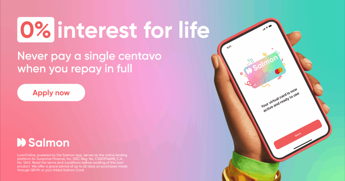 Free Credit Forever with Salmon PH