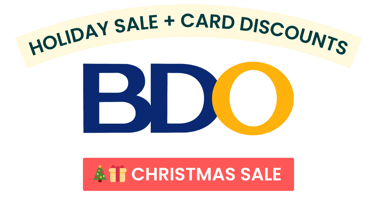 BDO Christmas Card Promotions Cashback Discounts Philippines