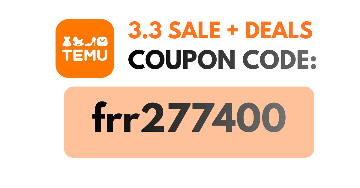 Temu 3-3 Sale Coupon Code