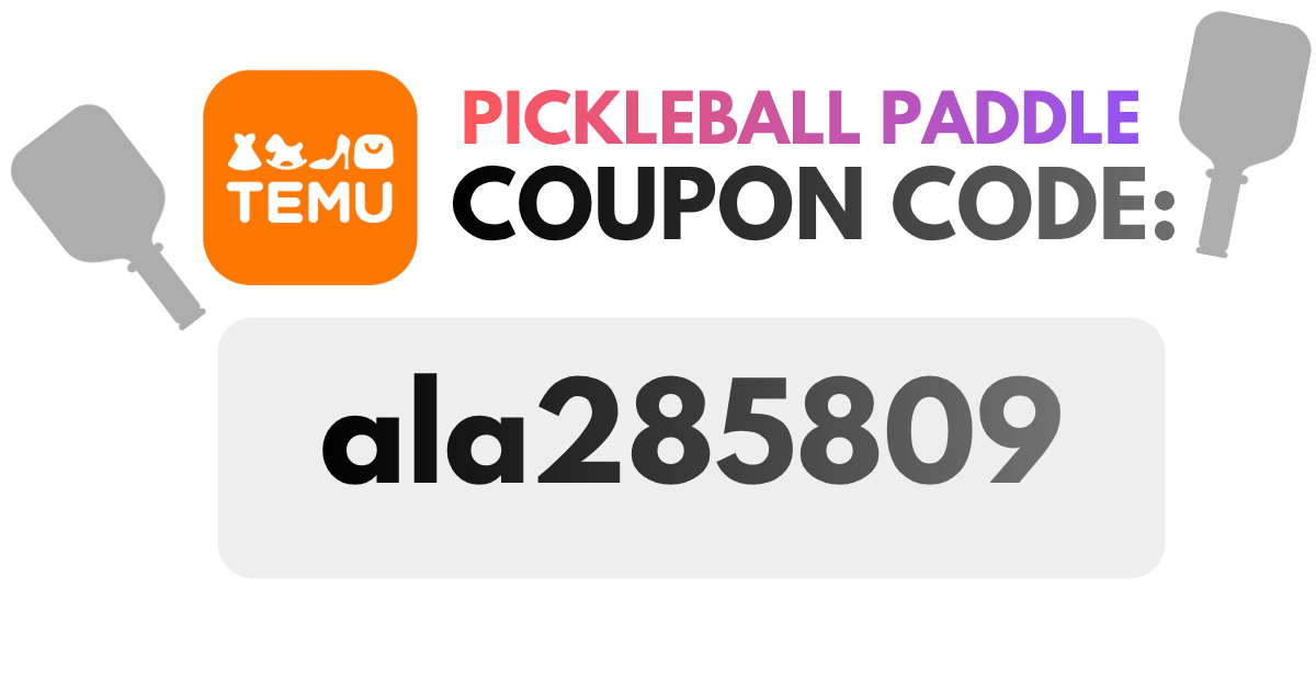 Temu Pickleball Paddle Discounts