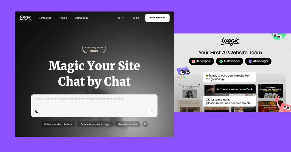 Wegic AI Website Builder Reviews and Promo Codes