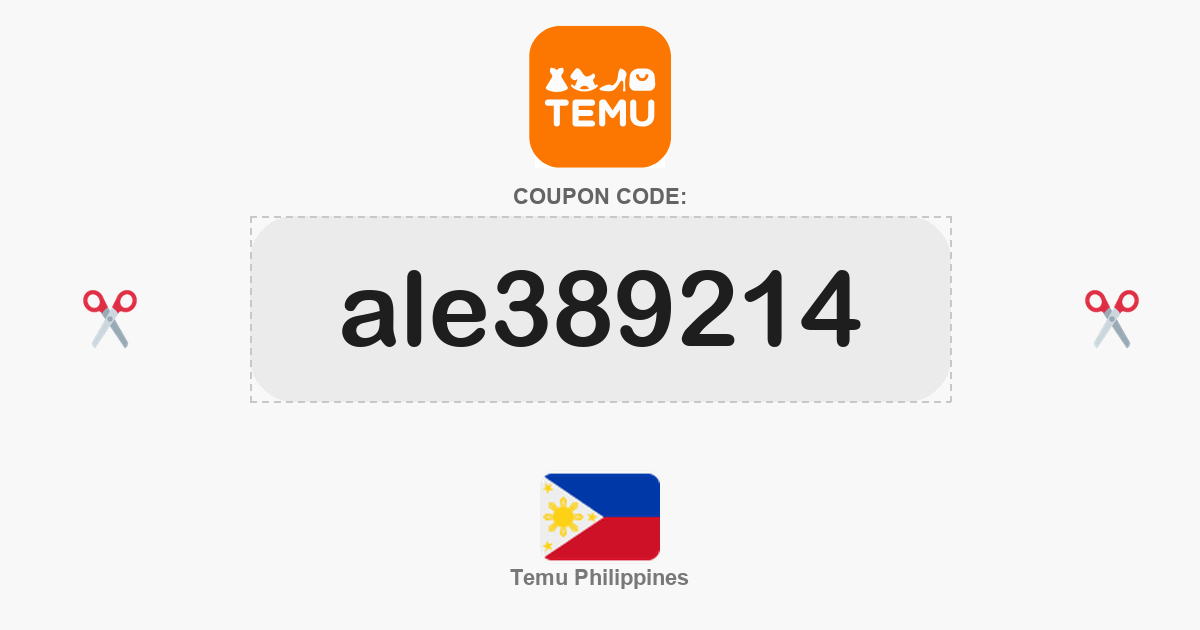 Temu Philippines coupon codes and promo vouchers — updated June 2026