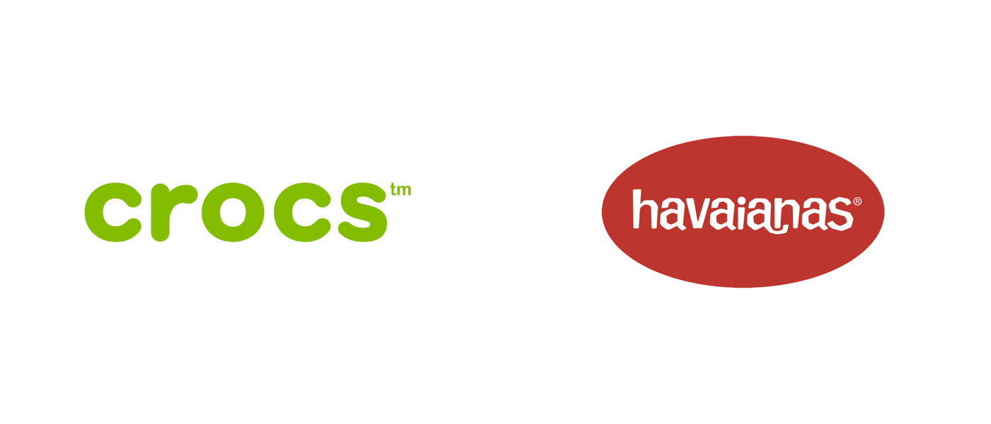 Crocs and Havaianas logos for a Philippines price comparison