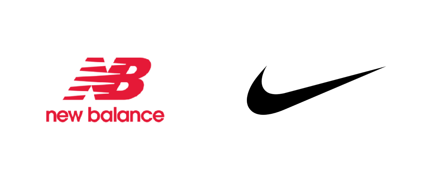 New Balance and Nike logos for a Philippines price comparison