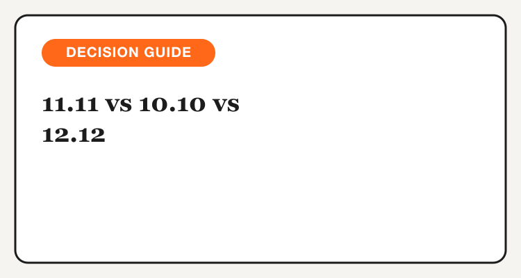 11.11 vs 10.10 vs 12.12 Sale Philippines comparison