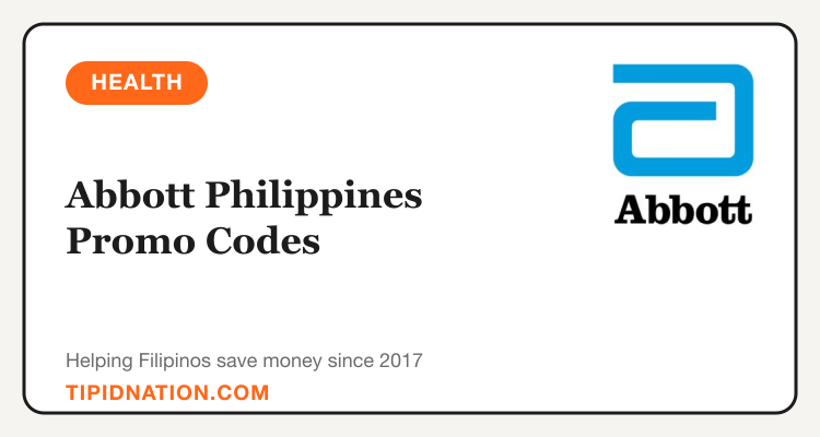 Abbott Philippines promo codes and verified discount vouchers: September 2026 deals updated weekly by TipidNation