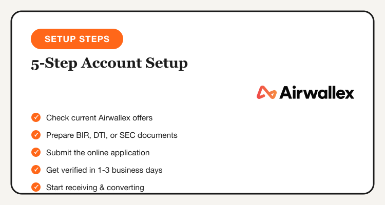 5-step guide to setting up Airwallex for OFWs and freelancers receiving USD