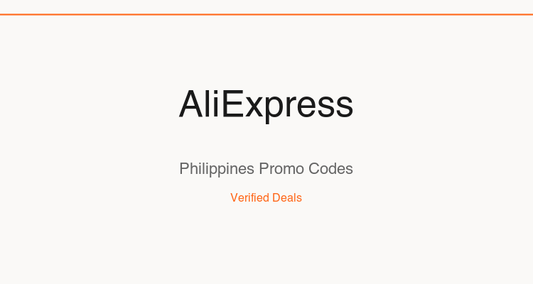 AliExpress Philippines promo codes and verified discount vouchers — June 2026 deals updated weekly by TipidNation