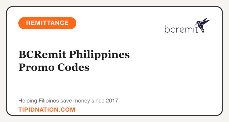 BCRemit Philippines OFW remittance app offers: 4 offers updated weekly