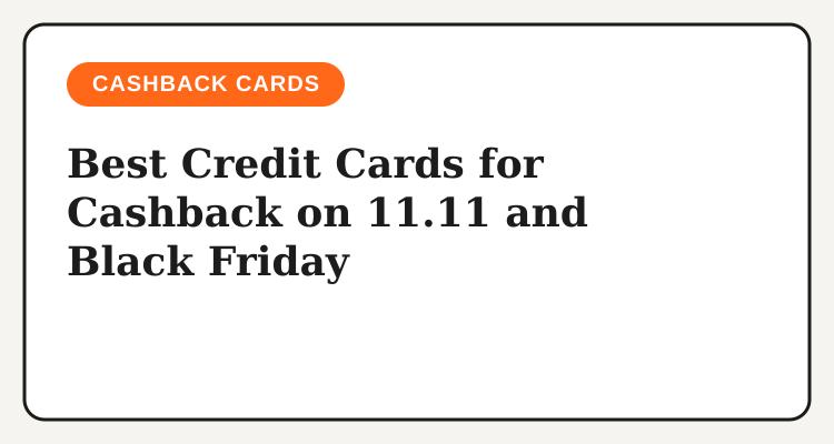 Best cashback credit cards for sale days in the Philippines headline card