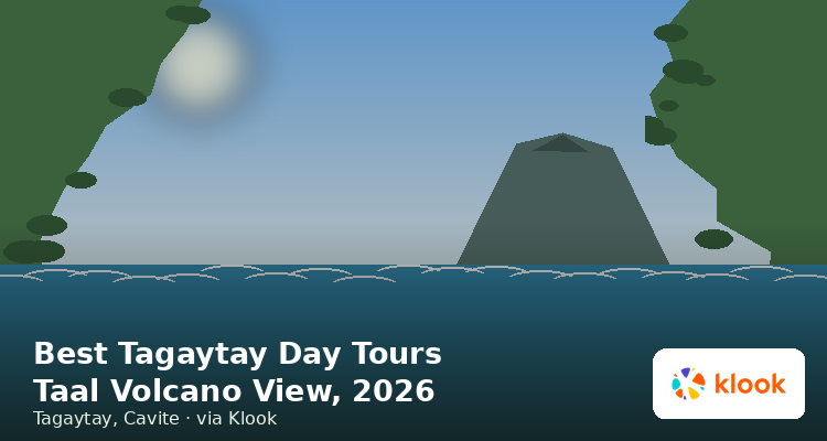 Tagaytay ridge overlooking Taal, one of the top Klook-bookable day trips near Manila