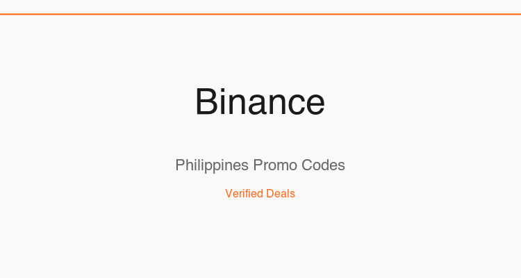 Binance Philippines promo codes and verified discount vouchers — June 2026 deals updated weekly by TipidNation