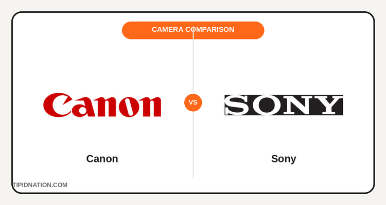Canon vs Sony camera brand comparison