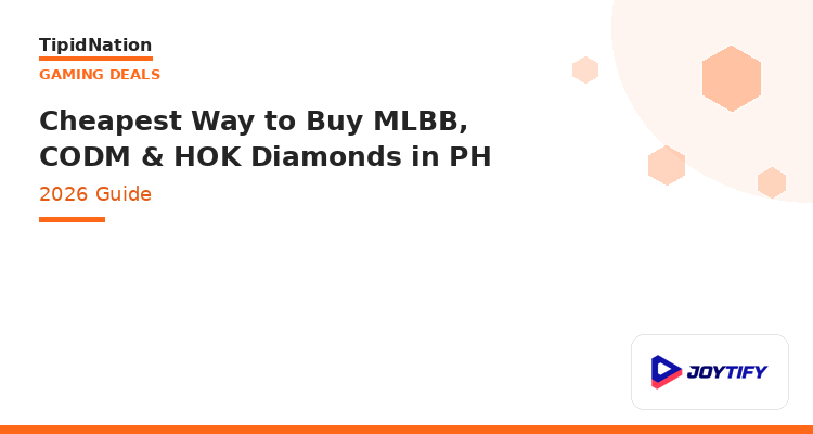Cheapest way to buy MLBB, CODM and HOK diamonds in the Philippines