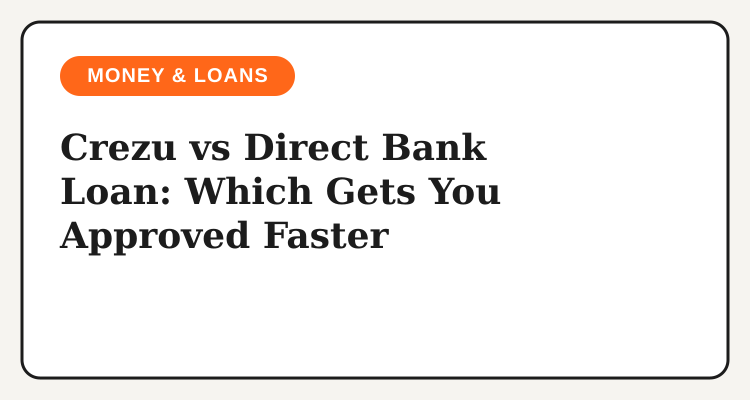 Crezu compared against a direct BDO or BPI bank loan application