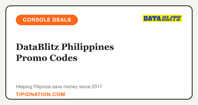 DataBlitz Philippines console, game and DB Rewards offers: 9 offers updated weekly