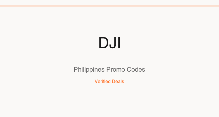 DJI Philippines promo codes and verified discount vouchers — June 2026 deals updated weekly by TipidNation