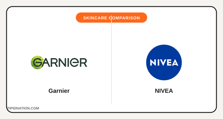 Garnier vs NIVEA skincare brand comparison