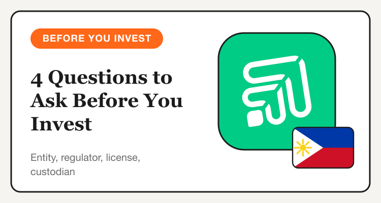 4 questions to ask GoTrade before you invest, with the GoTrade logo and Philippine flag