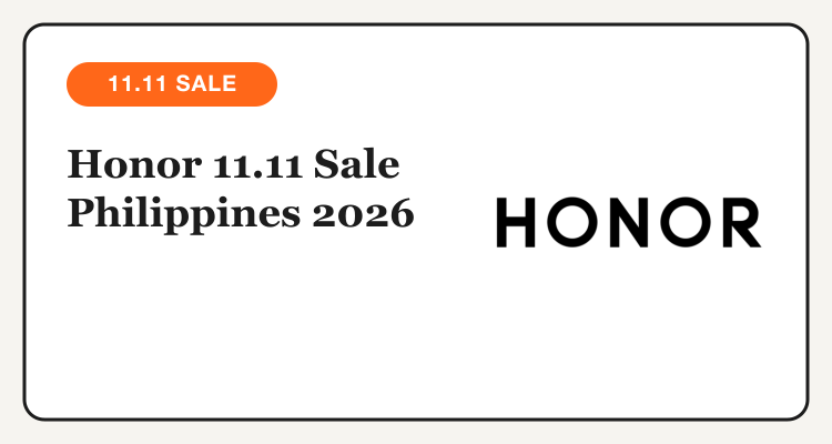 Honor 11.11 Sale Philippines 2026 promo codes and deals with the Honor logo