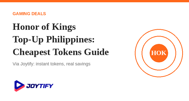 Honor of Kings top-up Philippines cheapest tokens guide