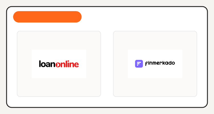 LoanOnline and Finmerkado logos side by side