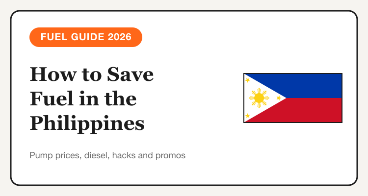 How to save fuel in the Philippines: pump prices, diesel, hacks and promos