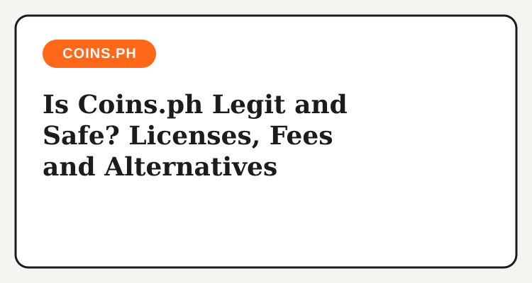 Is Coins.ph legit and safe headline card with COINS.PH badge