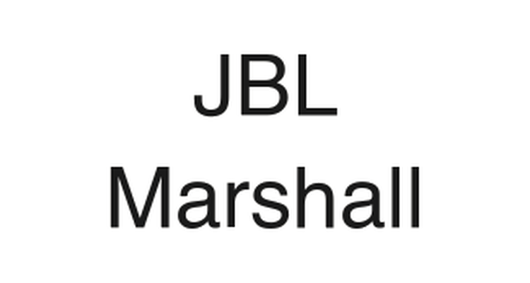 JBL and Marshall logos