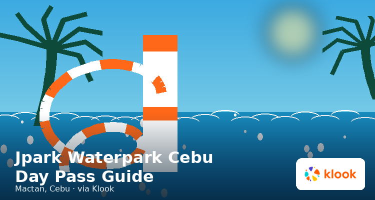 Jpark Island Resort and Waterpark Cebu, water slides and pool area