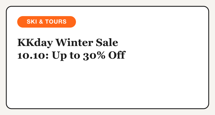 KKday Winter Sale 10.10 Philippines, up to 30% off ski and tours