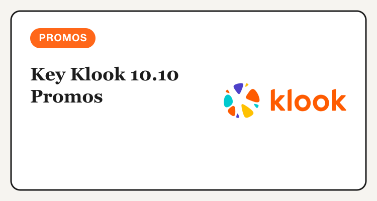 Key Klook 10.10 vouchers and promos