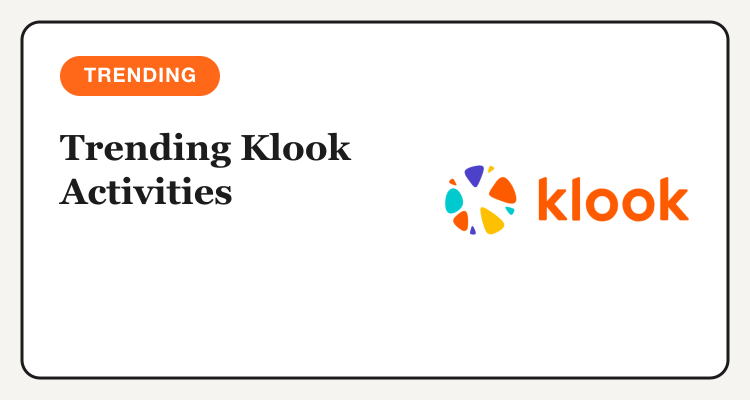 Trending Klook activities for the 10.10 Mega Sale