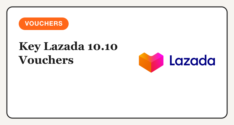 Key Lazada 10.10 vouchers and promos