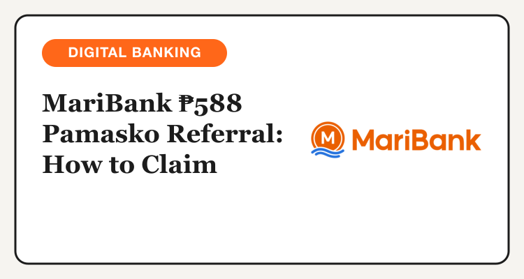 MariBank Pamasko referral headline card with MariBank logo