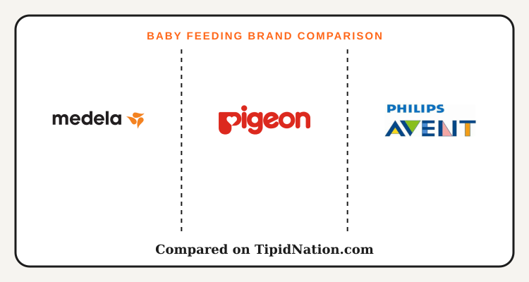 Medela vs Pigeon vs Philips Avent baby feeding comparison