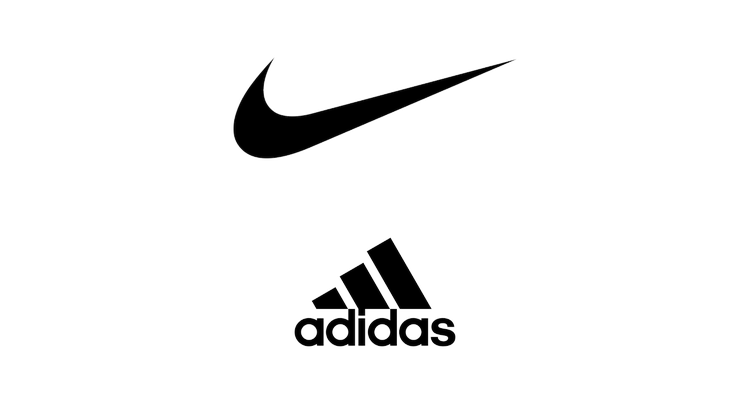 Nike and Adidas logos