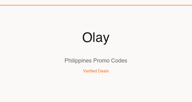 Olay Philippines promo codes and verified discount vouchers — June 2026 deals updated weekly by TipidNation