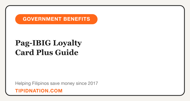 Pag-IBIG Loyalty Card Plus Guide, discounts and requirements