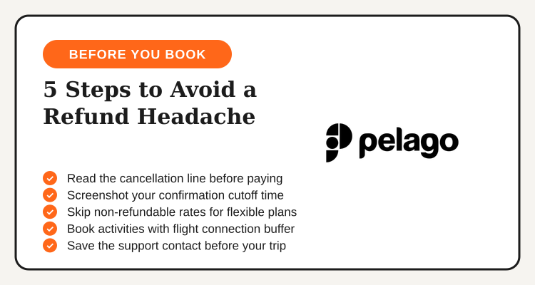 Five steps to avoid a Pelago booking cancellation headache