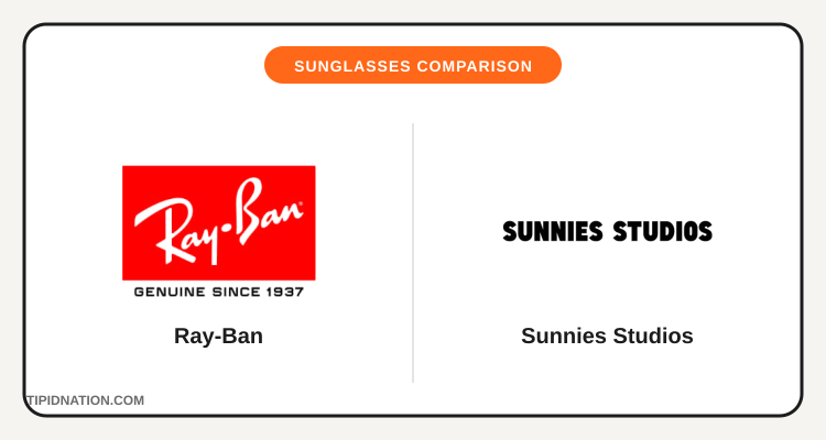 Ray-Ban vs Sunnies Studios sunglasses brand comparison