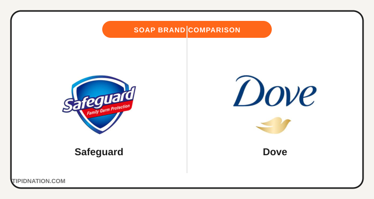 Safeguard vs Dove soap brand comparison