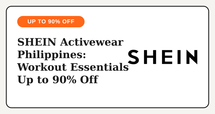 SHEIN activewear Philippines promo code for leggings, sports bras, and gym sets