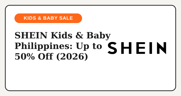 SHEIN Kids and Baby Philippines promo code, up to 50% off clothing and essentials