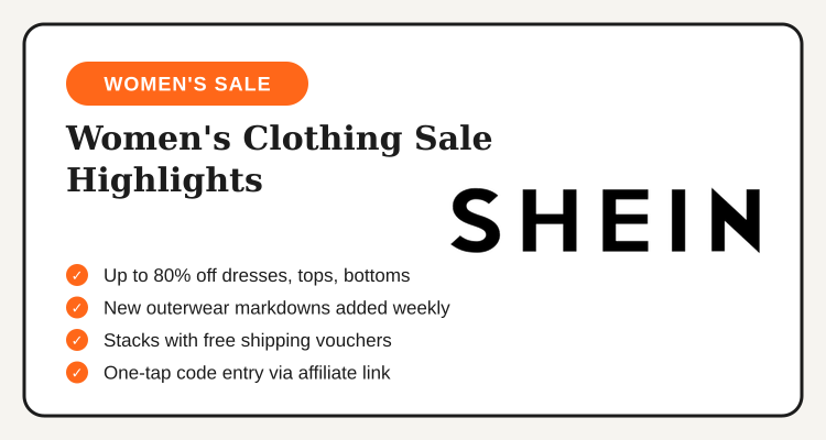 SHEIN Women's Clothing Sale Philippines highlights, dresses, tops, bottoms, and outerwear discounts