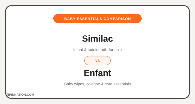 Similac vs Enfant baby essentials comparison