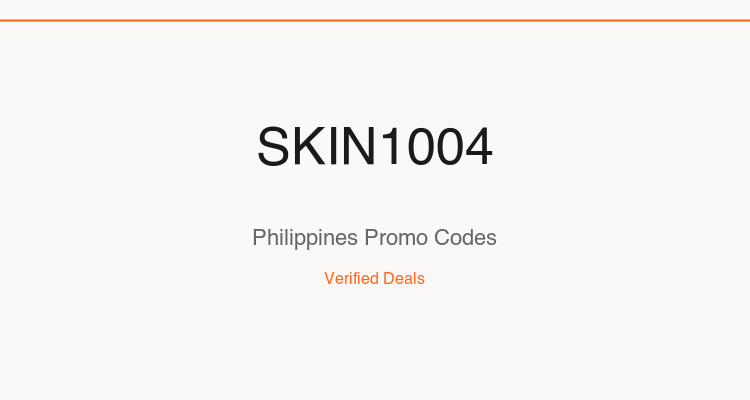 SKIN1004 Philippines promo codes and verified discount vouchers — June 2026 deals updated weekly by TipidNation