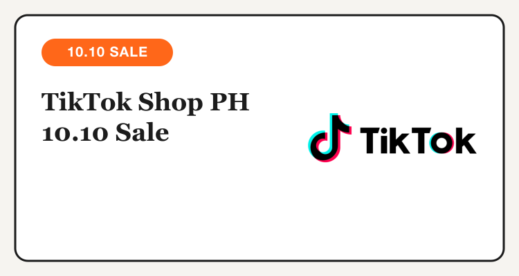 TikTok Shop PH 10.10 Sale