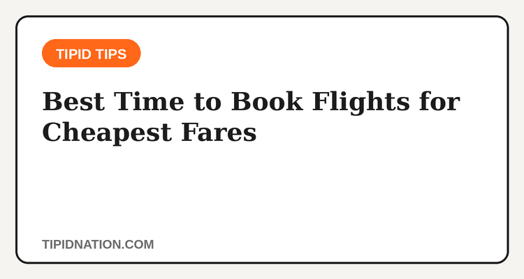 Best time to book cheap flights in the Philippines